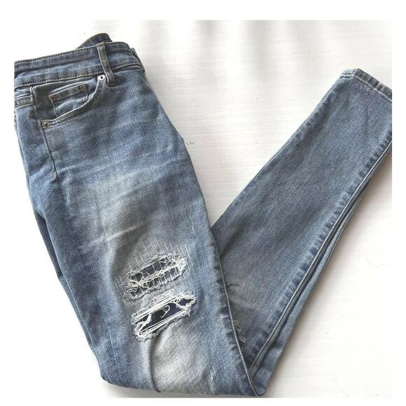 Abercrombie & Fitch Denim - Abercrombie & Fitch Women SZ 25 x30 Super Skinny Jeans Signature Collection Punk